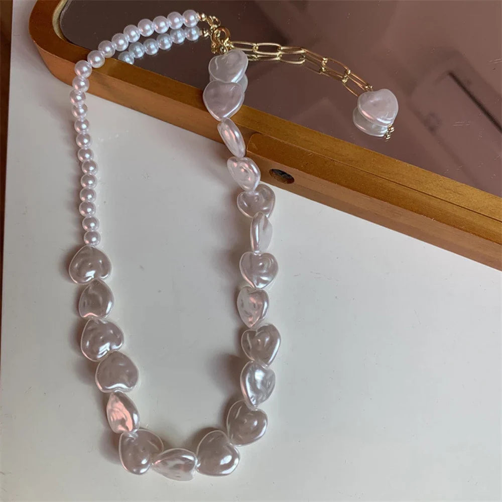 Colar Gargantilha de Pérolas Vintage
