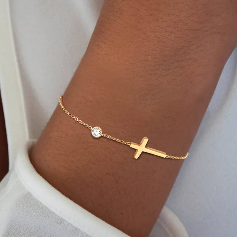 Pulseira Fé com Zircônia